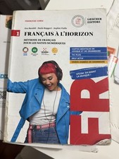 FRANCAIS A' L'HORIZON OTTIMO FODERATO PER LA SCUOLA SUPERIORE LOESHER EDITORE
