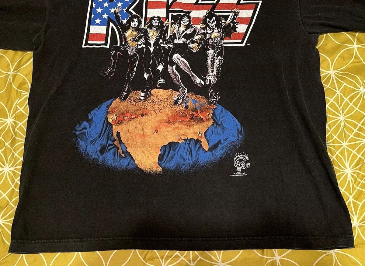 KISS キッス ALIVE WORLDWIDE 96 97ツアー Tシャツ L Vintage Kiss Alive Worldwide 96 97 Tour Shirt T Shirt