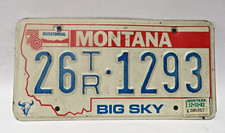 1976 Montana Bicentennial License Plate # 26TR-1293 with EXP 12-31- 1983 Tag