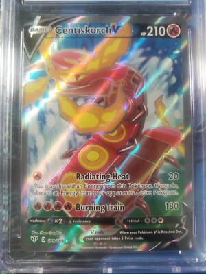 centiskorch v pokemon card value Centiskorch V Full Art CGC 9.5 Gem Mint 2020 Pokemon Darkness Ablaze PSA