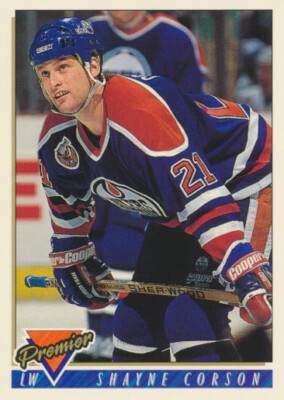 1993-94 Topps Premier #38 SHAYNE CORSON - Edmonton Oilers