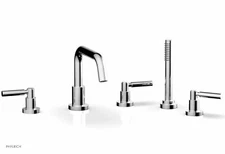 Phylrich D2132D1TO-26 Basic Three Handle Tub and Shower Set Polished Chrome