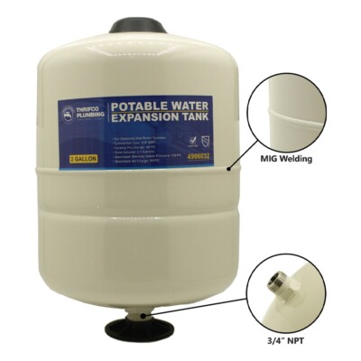 Thrifco 4906032 2 Gallon Thermal Expansion Tank for Potable Water