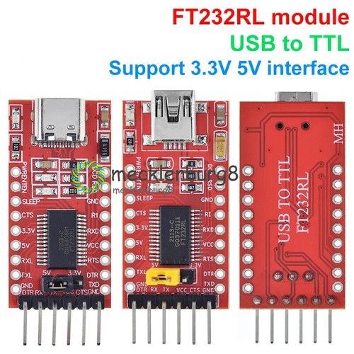 FT232 FT232RL FTDI USB 3.3V 5.5V to TTL Serial Adapter Module Type-C / Mini USB - Bild 3 von 7