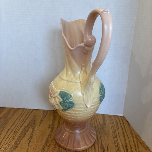 VTG HULL Art Pottery USA 13 1/2" Ewer Pitcher Water Lily LOVELY!! - Picture 5 of 15