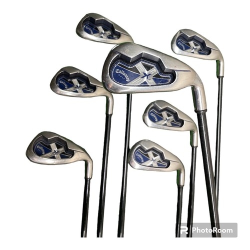 Callaway X18 Iron Set 4PW System 75cw R Flex Graphite RH New Grips