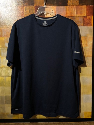 ATHLETIC WORKS Navy "Quick Dry" SS Workout T'Shirt Size 2XLT EUC - Picture 5 of 6