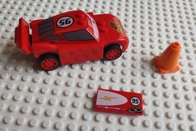 Lego 8200 Cars 2 Lightning McQueen - No instructions, missing 1 piece