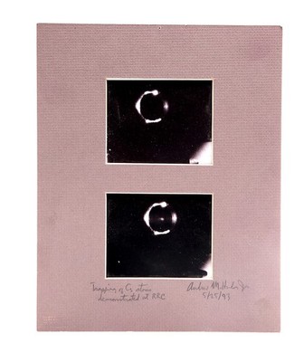 RARE Photo of ''Trapping OF C3 Atoms'' Demonstrated At RRC in AZ. Signed & Dated