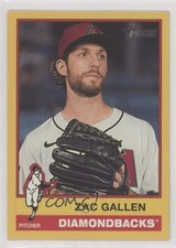2025 Topps Heritage High Number SP Dark Yellow Border Zac Gallen #450 1i3j