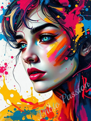 Foto A4 Portrait Frau Beauty Kunstportrait Poster Kunstdruck (4469)