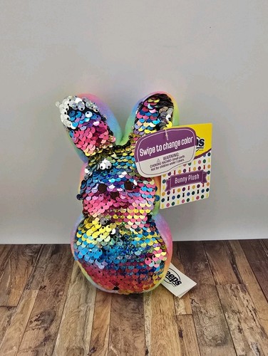 Peeps Easter Bunny Tie Dye Sequin Animal Plush Stuffed Toys 6
