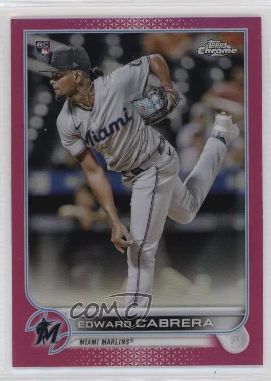 2022 Topps Chrome Magenta Refractor 369/399 Edward Cabrera #64 sq1