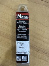 Morse 398282 Bi-Metal Air Saw Blades 3” 32T 5-Pack Pneumatic Saw NOS