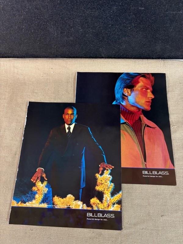 Bill Blass 4 page Magazine Advertisement Ad Powerful Desing for Men 