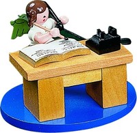 Engel Am Schreibtisch 15201 Richard GläSser Seiffen Erzgebirge
