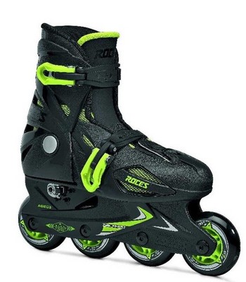 Roces Kid's Orlando Fitness Inline Skates Blades Size 4-7 US - Black / Lime NEW