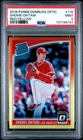 Shohei Ohtani 2018 Panini Donruss Optic Red/Yellow Rated Rookie #176 PSA 9 MINT