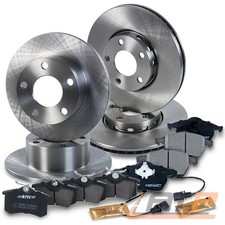 BREMSSCHEIBEN + BREMSBELÄGE BREMSKLÖTZE VORNE + HINTEN FÜR SKODA SUPERB 1 3U