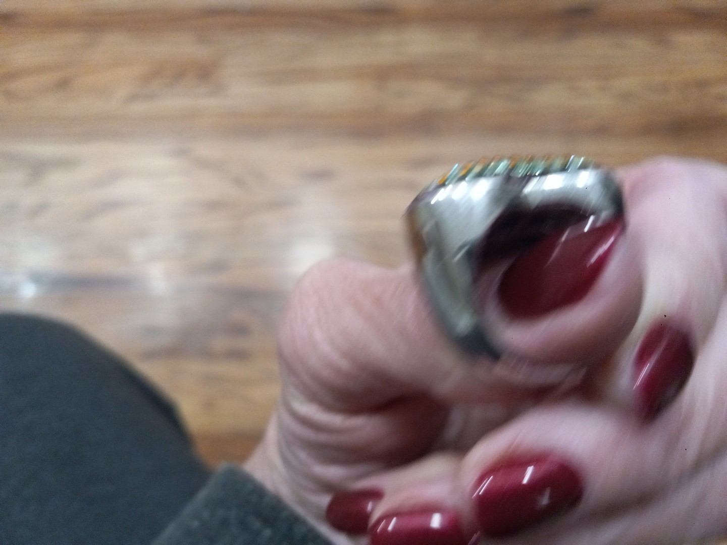 HEART RING STERLING SILVER MULTI COLORED CRYSTAL … - image 13