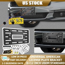 Front License Plate Base Mount Bracket Frame Holder For 612 Inch Usdm Standard Front License Plate Base Mount Bracket Frame Holder For 612 Inch Usdm Standard