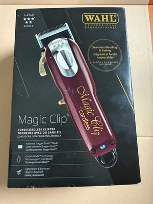 Wahl Professional 5-Star Magic Clip Cordless Head Clipper Burgundy Unisex