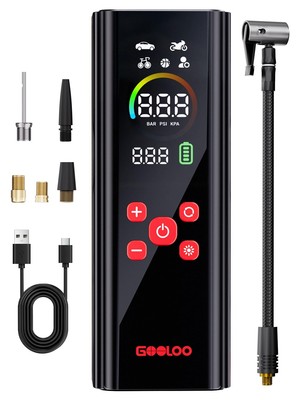 AP150 PRO Tire Inflator Portable Air Compressor, Upgraded UI Color LED Screen...