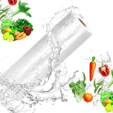 12" x 16" Plastic Produce Bags on a Roll, Food Storage, for Food Vegetables B...