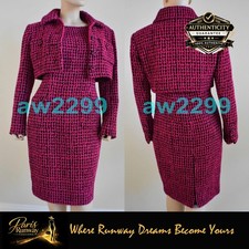 NWT CHANEL 16a Nwt Most Wanted Runway 2 Pc Dress Jacket Suit Look 1 Fr 42 Fr 40