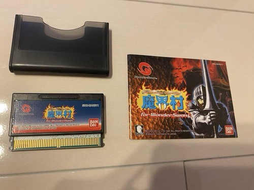 Capcom Ghosts 'n Goblins Wonderswan Game with Manual Used