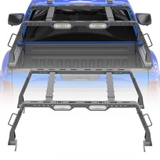 Adjustable 17.27-23.03 High Truck Bed Rack Cargo Carrier With 2 Led Lights Adjustable 17.27-23.03 High Truck Bed Rack Cargo Carrier With 2 Led Lights