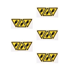 15 pcs Warning Injure Hand Stickers Machine Warning Label Stickers caution decal