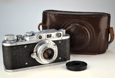 FULLY SERVICED EXPORT USSR "ZORKI 1" RF camera INDUSTAR-22 lens f3.5/50 12