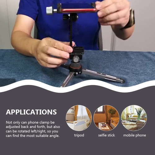 Universal-Telefon-Stativmontage mit Kaltschuhmontage Smartphone-Clip-Adapter - Bild 7 von 12