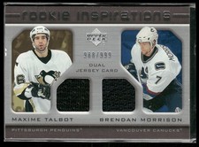 2005-06 Upper Deck Rookie Update Maxime Talbot RC / Brendan Morrison /999 #228