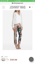 Johnny Was Floral Jeans/Pants 2 MSRP 157.00 Preowned