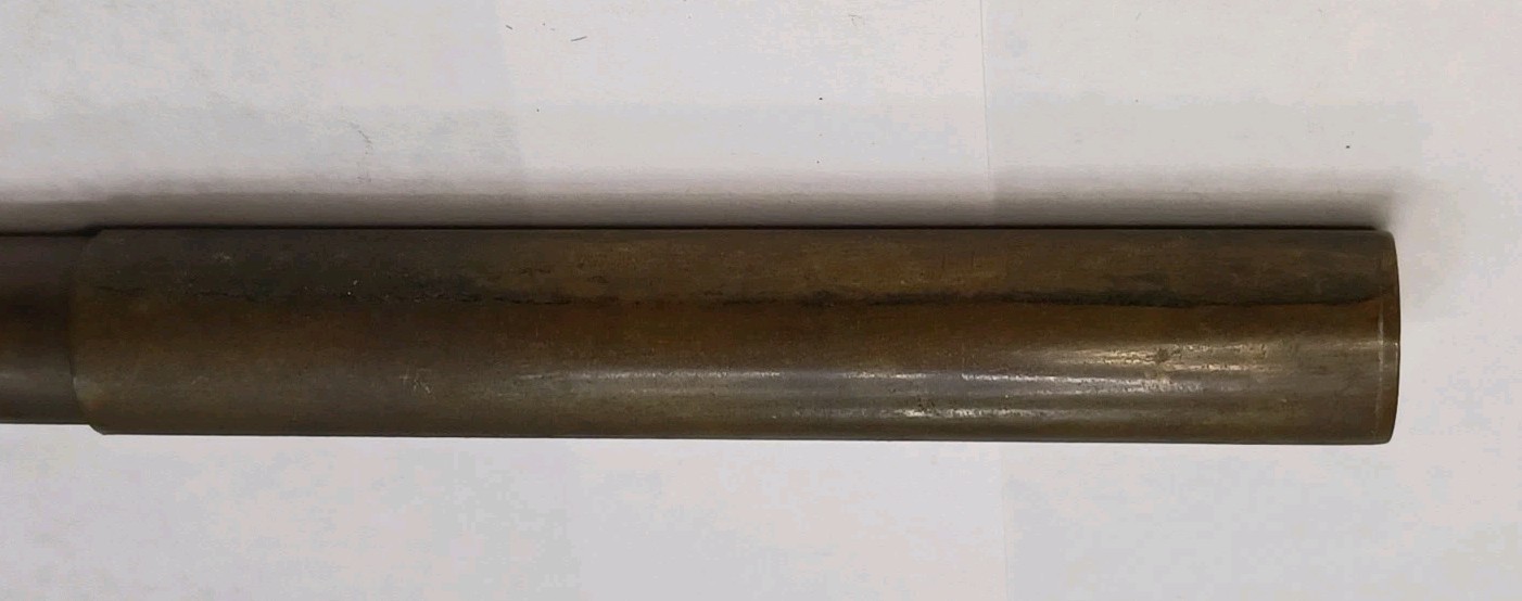 Antique Brass Container With Small Brass / Copper Pry-Bar, No Maker's Mark