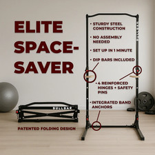 BULLBAR 2.0 - Portable Pull-up Bar and Dip Station × 1 (400lbs capacity)