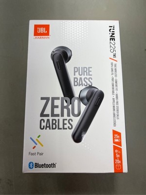 JBL Tune 225TWS True Wireless Earbud Headphones - Pure Bass Sound, Black