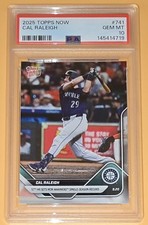 Cal Raleigh Passes Ken Griffey Jr PSA 10 2025 Topps Now 741 Seattle Mariners MLB