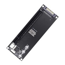 SFF-8612 SFF-8611 Oculink to PCIE PCI-Express 16x 4X Adapter with SATA Power ...
