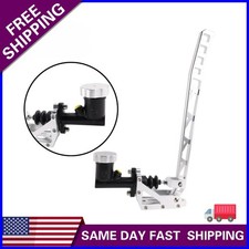 Aluminum Drift Hydro E-brake Racing Hydraulic Handbrake Long Arm Silver Gear Kit