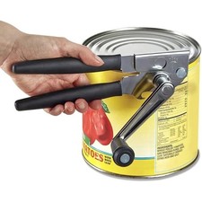 Crank Handle Commercial Can Opener - Heavy Duty Manual Can Opener - Ergonomic Cu