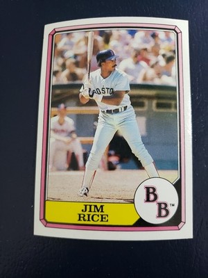 Jim Rice Boston Red Sox 1987 Topps Boardwalk & Baseball NO SLASH RARE ODD