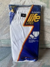 Vintage 1981 Jockey Life Lites Hip Brief Cotton Underwear Size 36 Style 8001