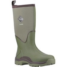 Image of Muck Boots Calder Rubber Olive Wellington Boots New