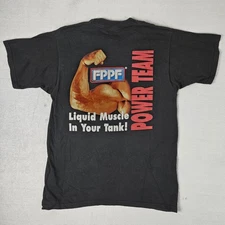 Vintage FPPF Power Team Graphic T-Shirt Mens Large Liquid Muscle In Your Tank