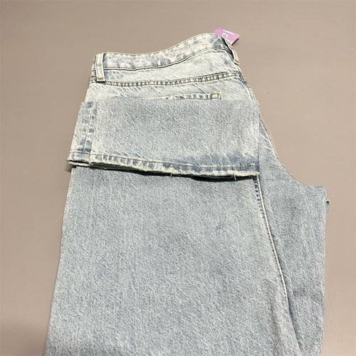 Aeropostale Low Rise Baggy Jeans Women 14R Light Wash Y2K 100% Cotton Denim - Picture 12 of 14