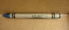 Vintage Crayola Blue Gray Crayon Binney Smith Inc New York Retired Color USA