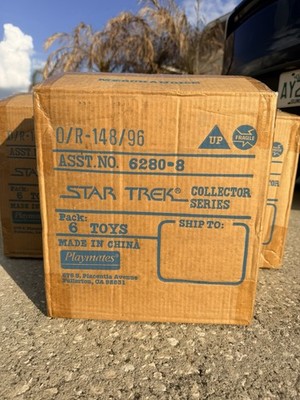 1997 Star Trek Collector Series Complete Case Of 6 Figures With Shipper